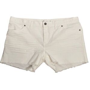 Carve Designs Womens Oahu Corduroy Shorts 16 Bone High Rise High Waisted Cutoff
